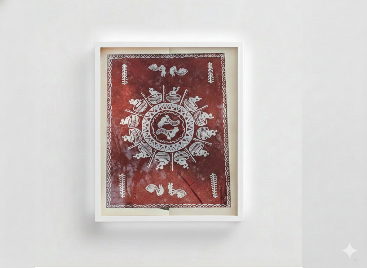 Traditional Hand-Painted Warli Art – The Celebration Circle